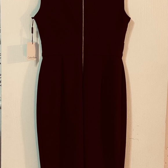 CALVIN KLEIN Deep Purple sleeveless dress Size 8 - Picture 2 of 10